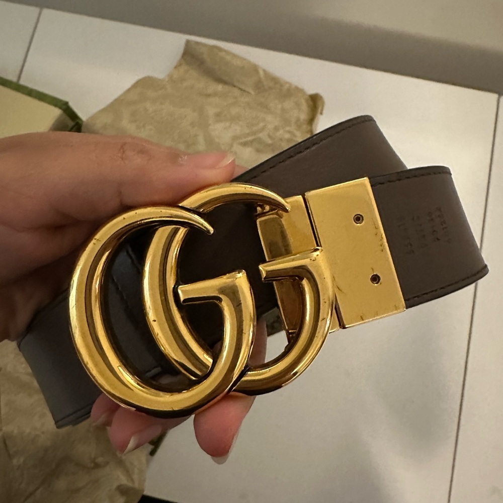 Gucci reversable belt